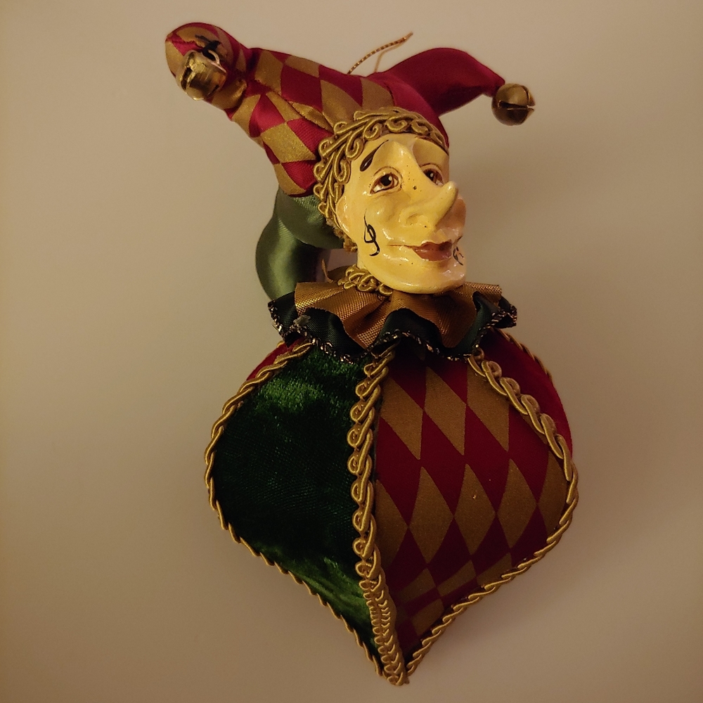 Vintage Wayne Kleski Musical Jester Ornament